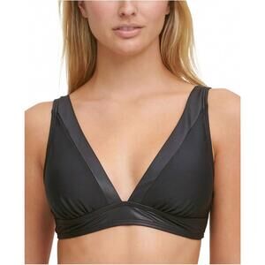 NEW DKNY bow-back bikini top in black
